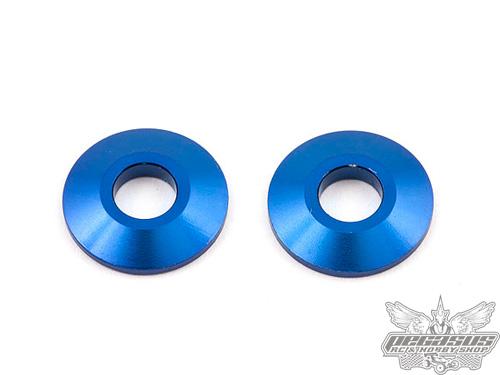 Team Associated FT Rear Axle Wheel Spacer, blue aluminum