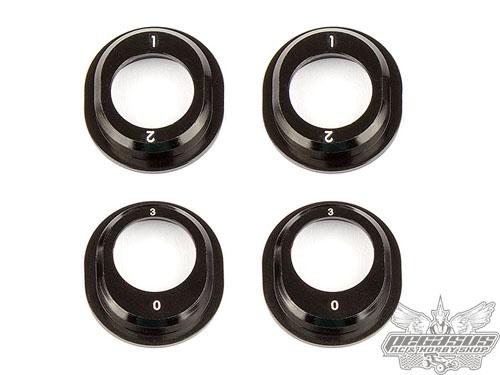 Team Associated B6.1 Aluminum Differential Height Inserts, black
