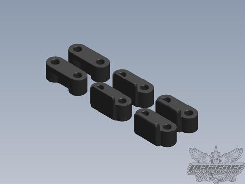 Intech Racing Servo Mount Set (0mmx2, 1mmx2, 2mmx2)