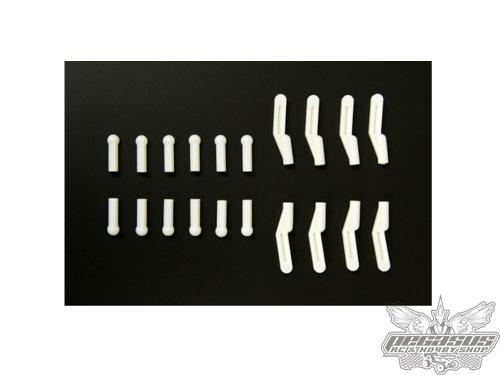 JConcepts 1/10th Scale Ball Cups (white)