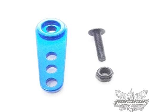 PHS Racing Team Alum. 25T Servo Arm Blue