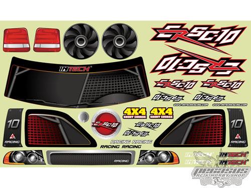 Intech Racing ER-SC10 Body Decal Sheet