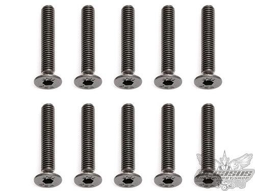 Team Associated 3x18mm FHC Screws (10)