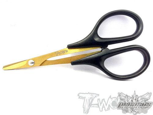 T-Works Titanium Nitride Lexan Curved Scissor