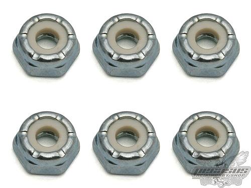 Team Associated 8-32 Low Profile Locknut, Steel (6)