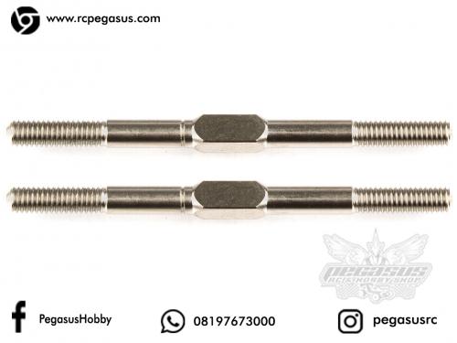 Team Associated Turnbuckles, 3x45 mm/1.77 in, silver