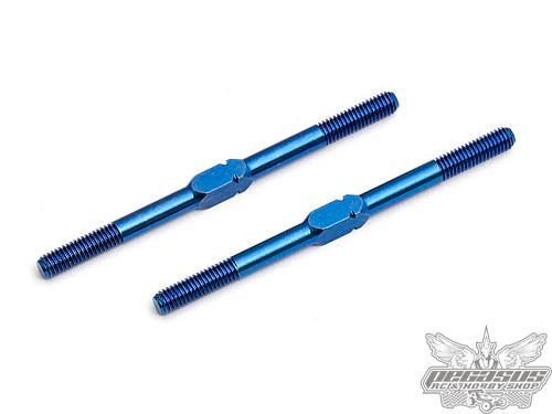 Team Associated FT Blue Titanium Turnbuckles, 1.875 Inchi/48mm (2)