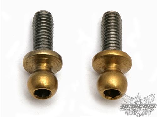 Team Associated Ti Nitride Ballstuds M3x8 - Short