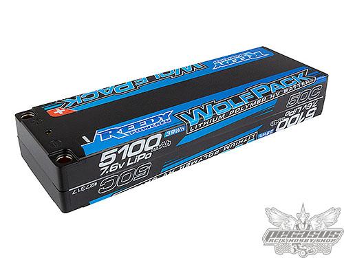 Reedy Wolfpack HV-LiPo 5100mAh 50C 7.6V LP Stick