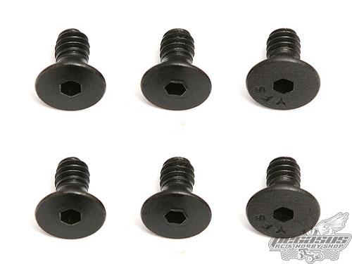 Team Associated Screws, 4-40 x 1/4 in FHCS