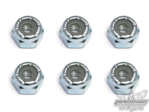 Team Associated 8-32 Locking Nut, Steel (6)