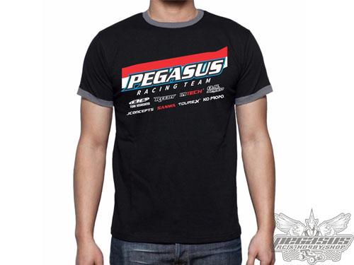PEGASUS T-SHIRT Red and White - L