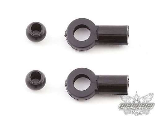Team Associated Shock Rod Ends with Plastic Pivot Balls