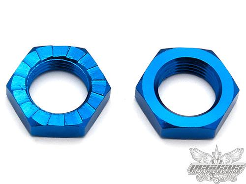 Team Associated Wheel Nuts, 17 mm, blue