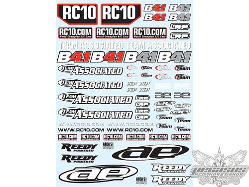 Team Associated B4.1 Decal Sheet