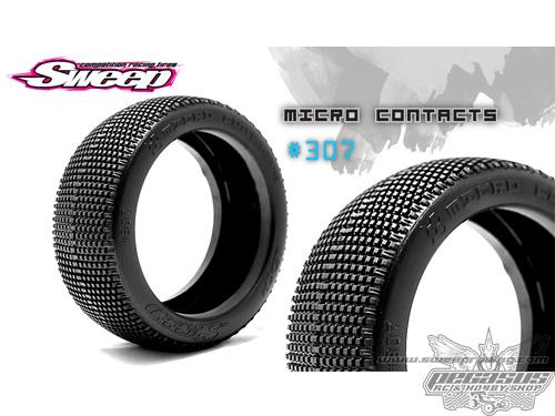 EXP MICRO CONTACTS White(Medium) complete set tires/Yellow 4 pcs