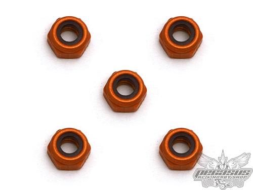 Team Associated 4-40 Aluminum Locknut, Small Pattern (5)