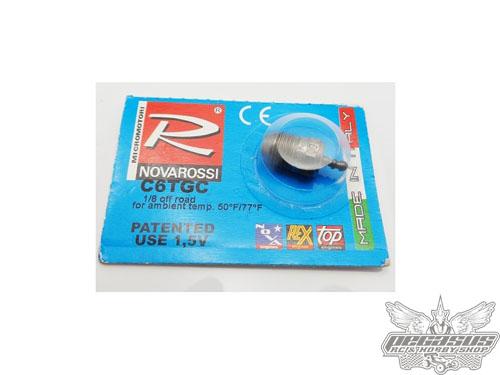 Novarossi Turbo #6 Long Body Ultra Glow Plug (Medium)