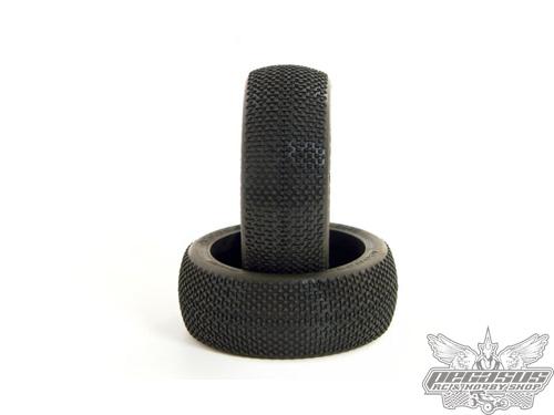 JConcepts Sevens - blue compound - yellow wheel - (pre-mounted)