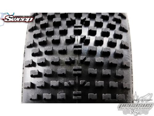 BATTLE STAR Red (Soft) 1:8 buggy tires 4pcs