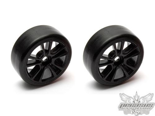 Team Associated Apex Super Drift Wheel/Tire Combo, black