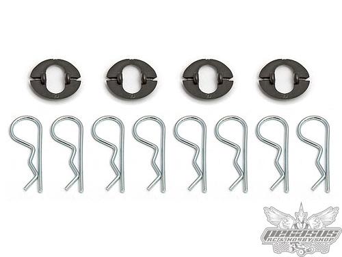 Team Associated Pivoting Body Mounts, 8 body clips