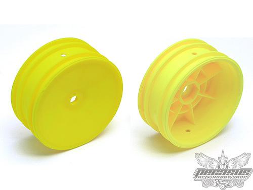 Team Associated Buggy Front Wheel, Hex, Yellow