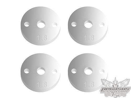 Team Associated FT 12mm Pistons V2, 2x1.8 mm, flat