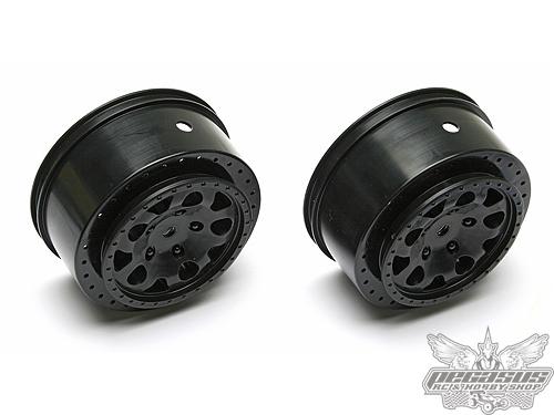 Team Associated KMC Hex Wheels, Black (Hex) 2pcs
