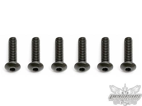 Team Associated 4-40 x 7/16 Button Head Screws (6pcs)