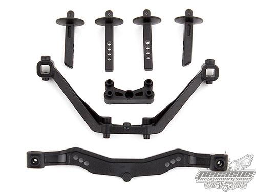 Team Associated SC6.1 Body Mounts, front and rear