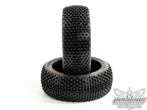 JConcepts Crowbars blue compound white wheel, pre-mounted