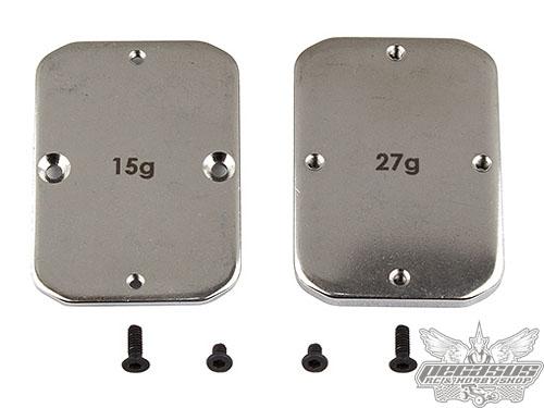 Team Associated B64 FT Steel Chassis Weights, 15g, 27g