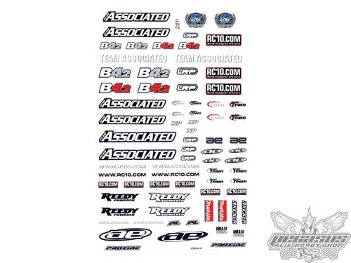 Team Associated RC10B4.2 FT Decal Sheet
