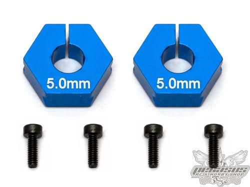 Team Associated Factory Team Clamping Wheel Hexes, 5.0mm