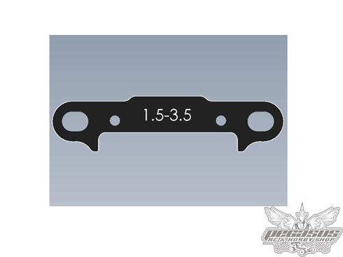Intech Racing CNC Rear Toe Plate 7075-T6 1.5-3.5