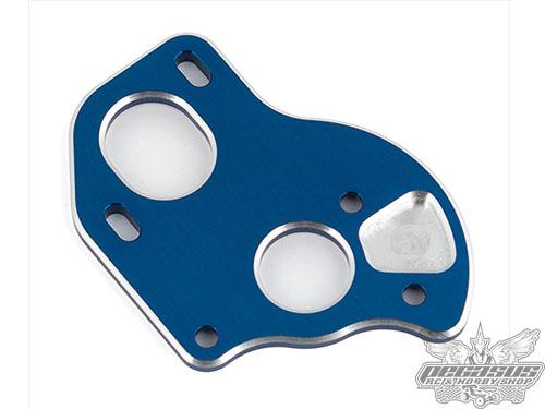 Team Associated B6.1 Laydown/Layback Motor Plate, blue aluminum