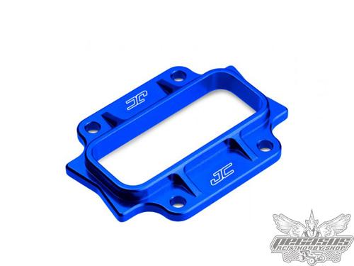 JConcepts B44.2 aluminum bulkhead cap - blue