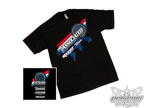 Team Associated 2016 Worlds T-shirt, black, large