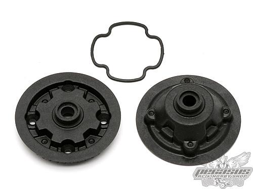 Team Associated Gear Diff Case and Pulley TC6