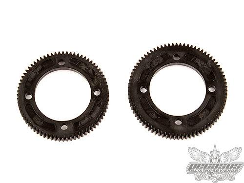 Team Associated RC10B74 Center Diff Spur Gears, 72T/48P, 78T/48P