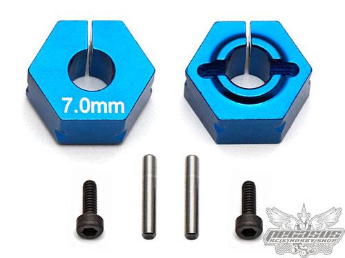 Team Associated FT Clamping Wheel Hexes, 7.0mm