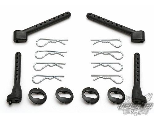 Team Associated SC10 Body Posts, front and rear
