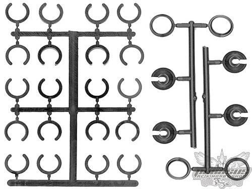 Team Associated Preload Spacers, Collars, Cups