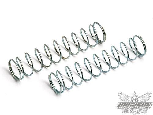 Team Associated Rear Shock Spring, silver, 2.10 lb (2)
