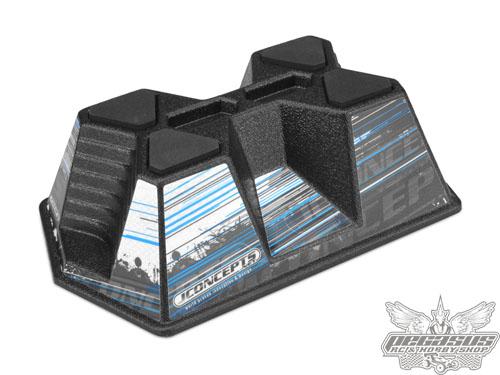 Jconcepts Aero Car Stand Matte Black w/pads and decal