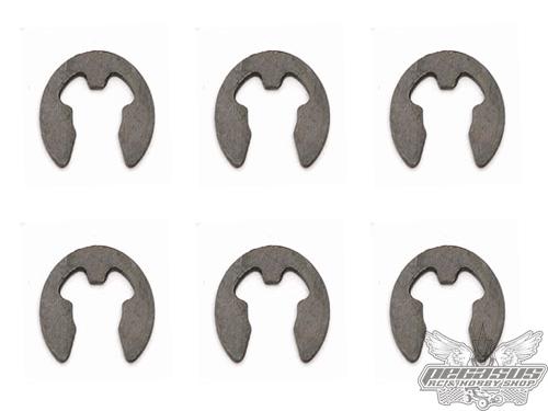 Team Associated E-Clip, 3mm (6)