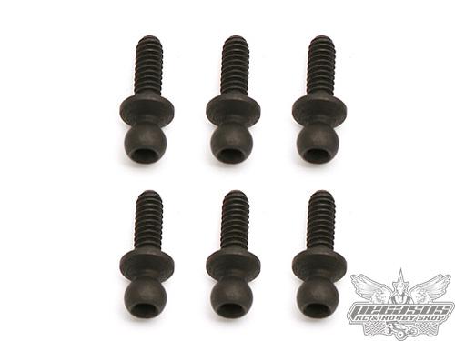 Team Associated Ballstud, short black, .300