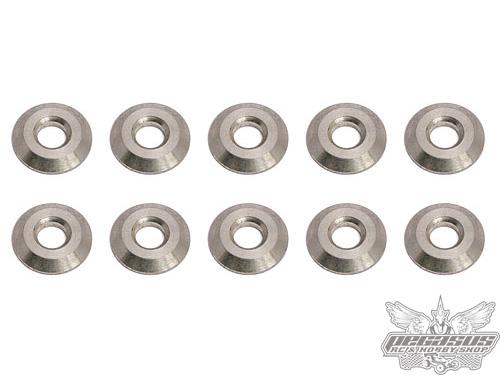 Team Associated Silver Cone Washer (10)