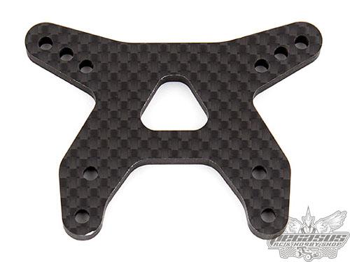 Team Associated B6.1 Front Shock Tower, gull-wing, graphite